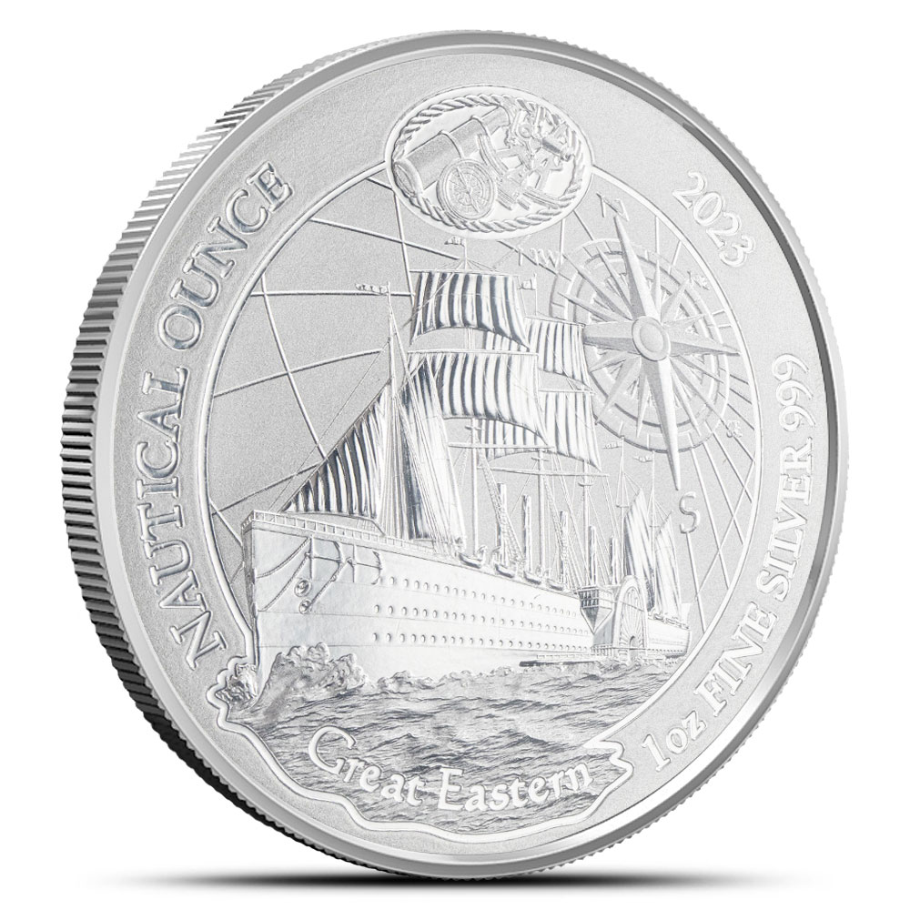 2023ルワンダ「グレート・イースタン号 165周年]ノーティカル1オンス純銀貨 2023 Rwandan Great Eastern Nautical Ounce Silver Coin - Provident