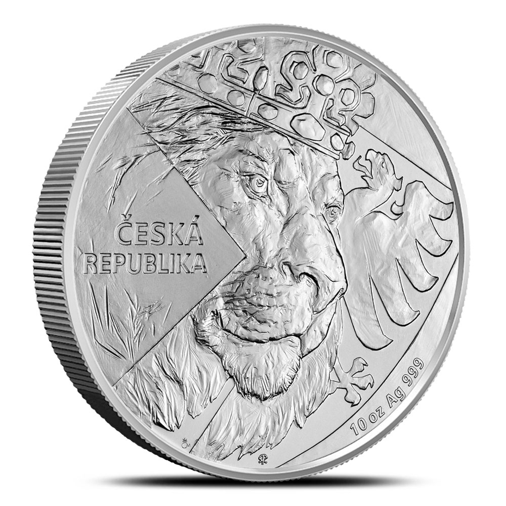 2024 Niue Czech Lion 10 oz Silver Coin BU - Provident Metals™