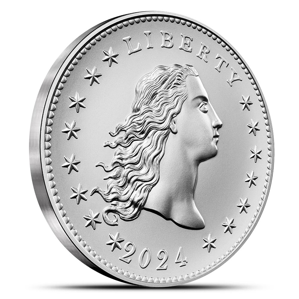 1 oz Silver 2024 US Mint 230th Anniversary Flowing Hair Medal